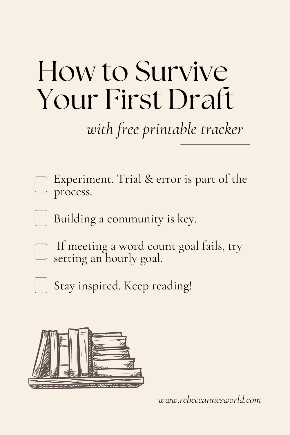 How to Survive your First Draft – rebeccanne's world